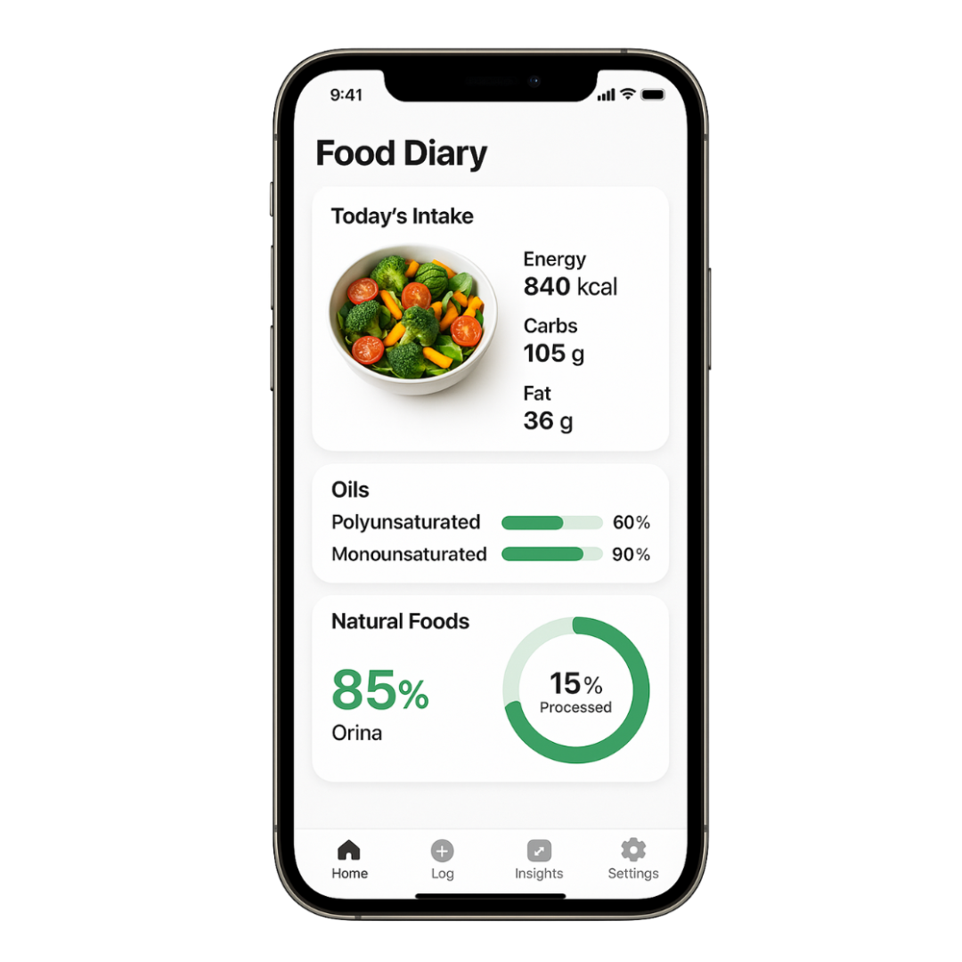 iPhone mockups of UI concept, HERO